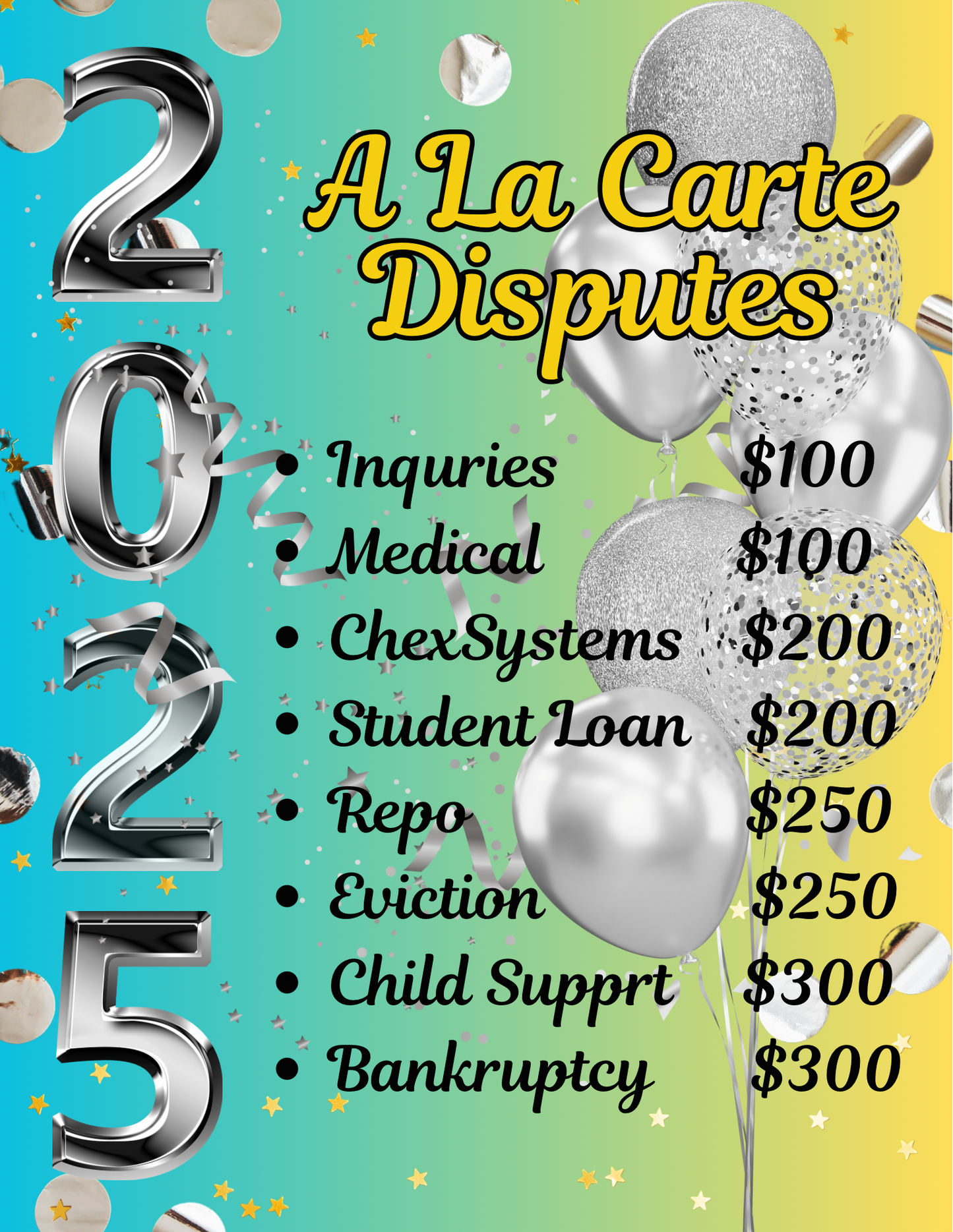 A La Carte Services